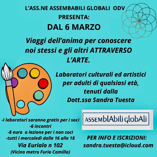 laboratorio di arte e cultura tenuto dalla dott.ssa Sandra Tuesta.