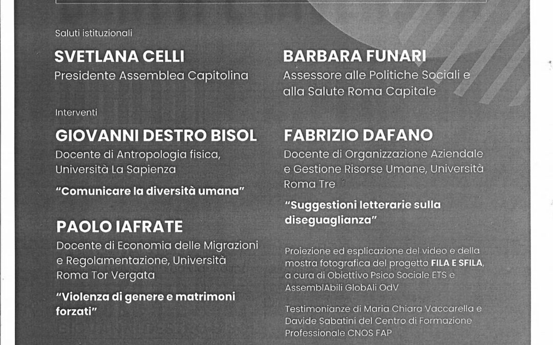 DIRITTI E DIVERSITA’. Convegno